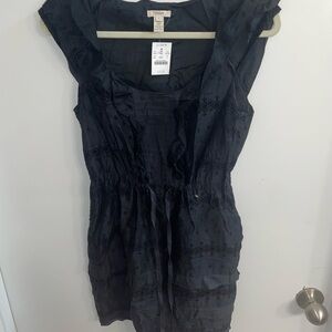 Black J. Crew Sleeveless Dress